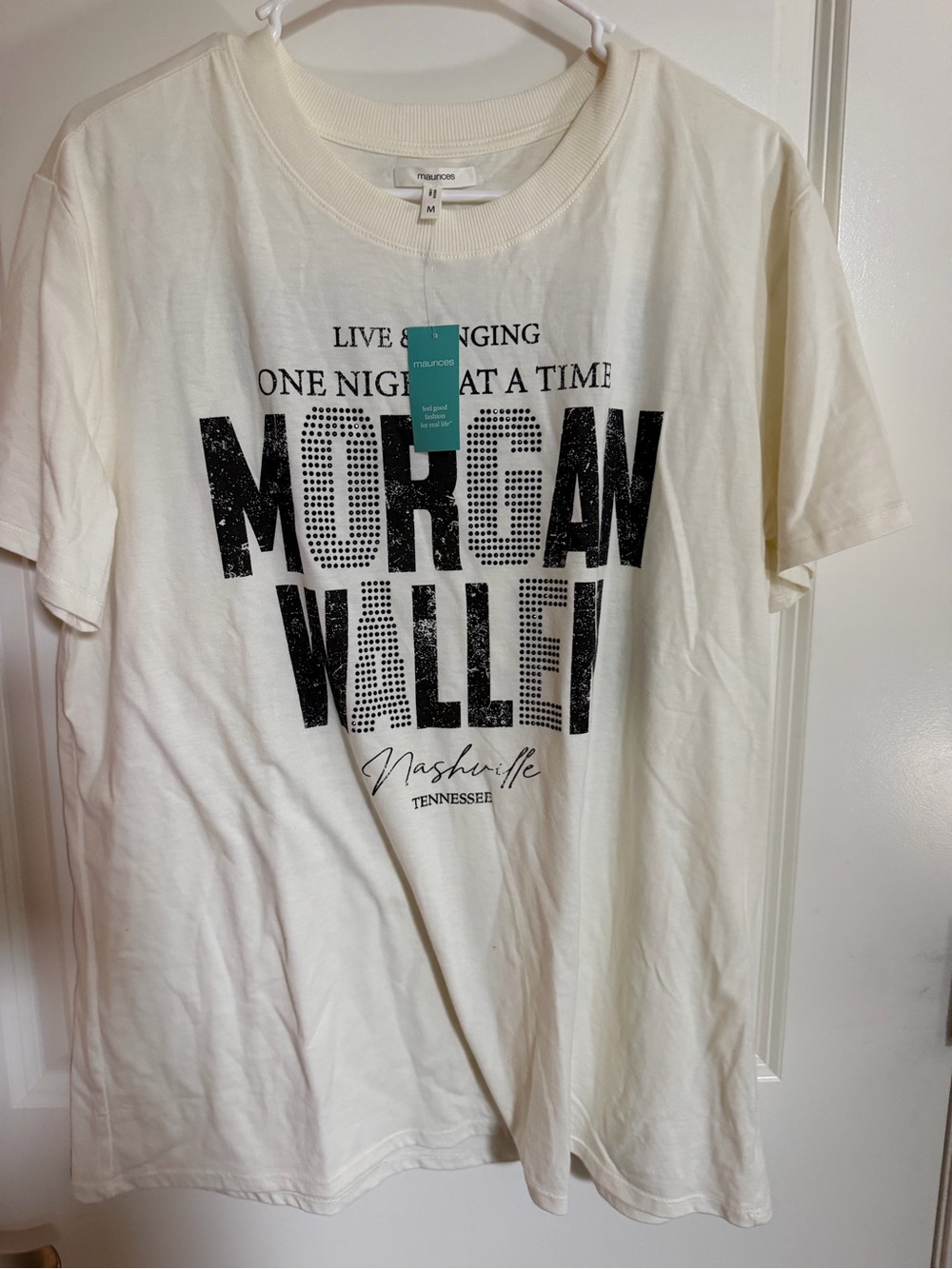 Tshirt hung on hanger